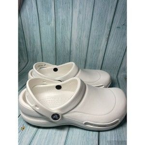 Crocs Specialist M6/ W8 White Work Clogs Slides Shoes Sandals Nurse Heel strap